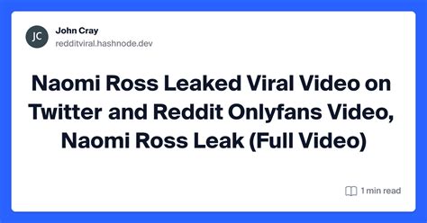 naomi ross reddit leak|r/NaomiRoss